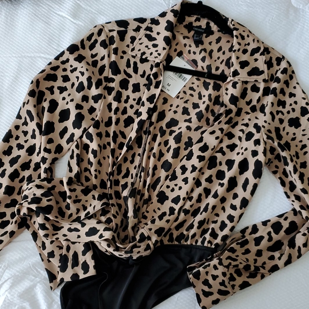 Forever 21 bodysuit slit front